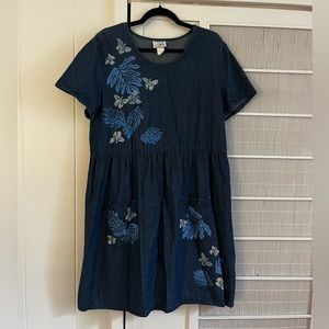 Vintage denim babydoll dress